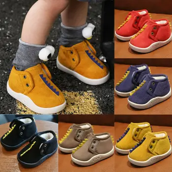 

Pudcoco Baby Soft Crib Sole Warm Snow Boots Toddler Newborn Girls Boy Anti-slip Shoes 12M-3Y