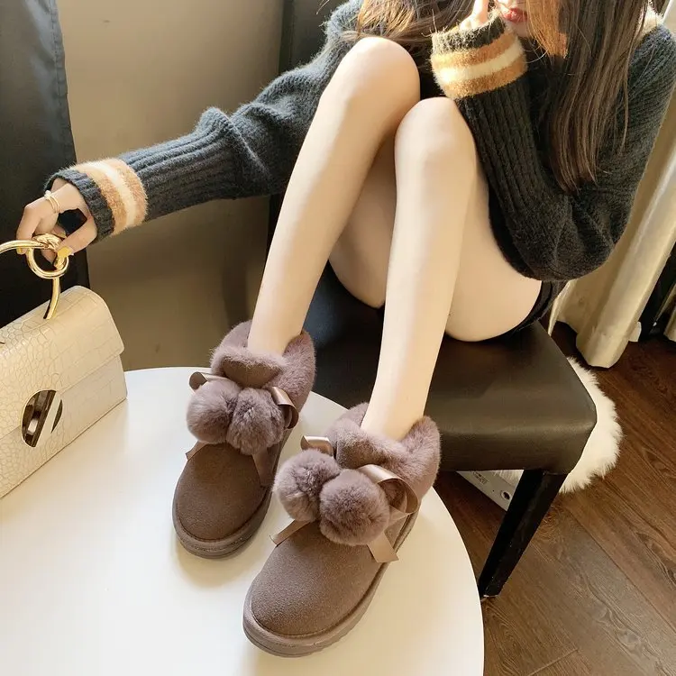INS/зимние женские теплые ботинки; теплая женская обувь с мехом и плюшем; Роскошные Дизайнерские Модные женские ботильоны из натуральной кожи;