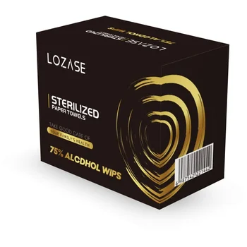 

LOZASE 75% Alcohol Disinfection Sterilize Wipes and Makeup Remover Wipe Have Strong Toughness 50 Pieces/Box