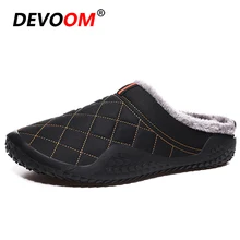 Зимняя спортивная обувь; прогулочная обувь; мужские водонепроницаемые теплые кроссовки; мужские Нескользящие уличные беговые кроссовки без шнуровки; мужская обувь на меху; европейский размер 48