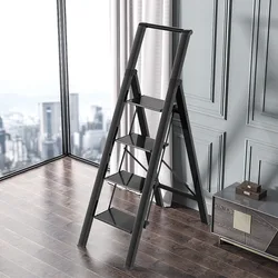 Échelle pliante à la maison, échelle d'escalade à l'intérieur, échelle épaissie à la maison, échelle en aluminium, échelle à chevrons à la maison 