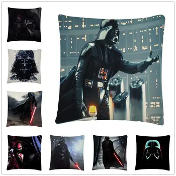 

Star Wars Villain Darth Vader motifs Linen Cushion Cover Pillow Case for Home Sofa Car Decor Pillowcase 45X45cm