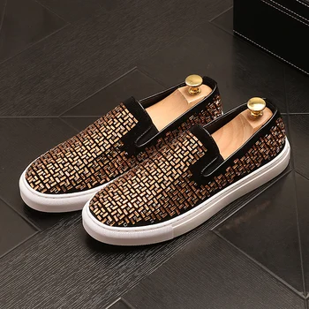 

New mannen schoenen chaussures hommes en cuir luxe sapato masculino social men shoes loafers