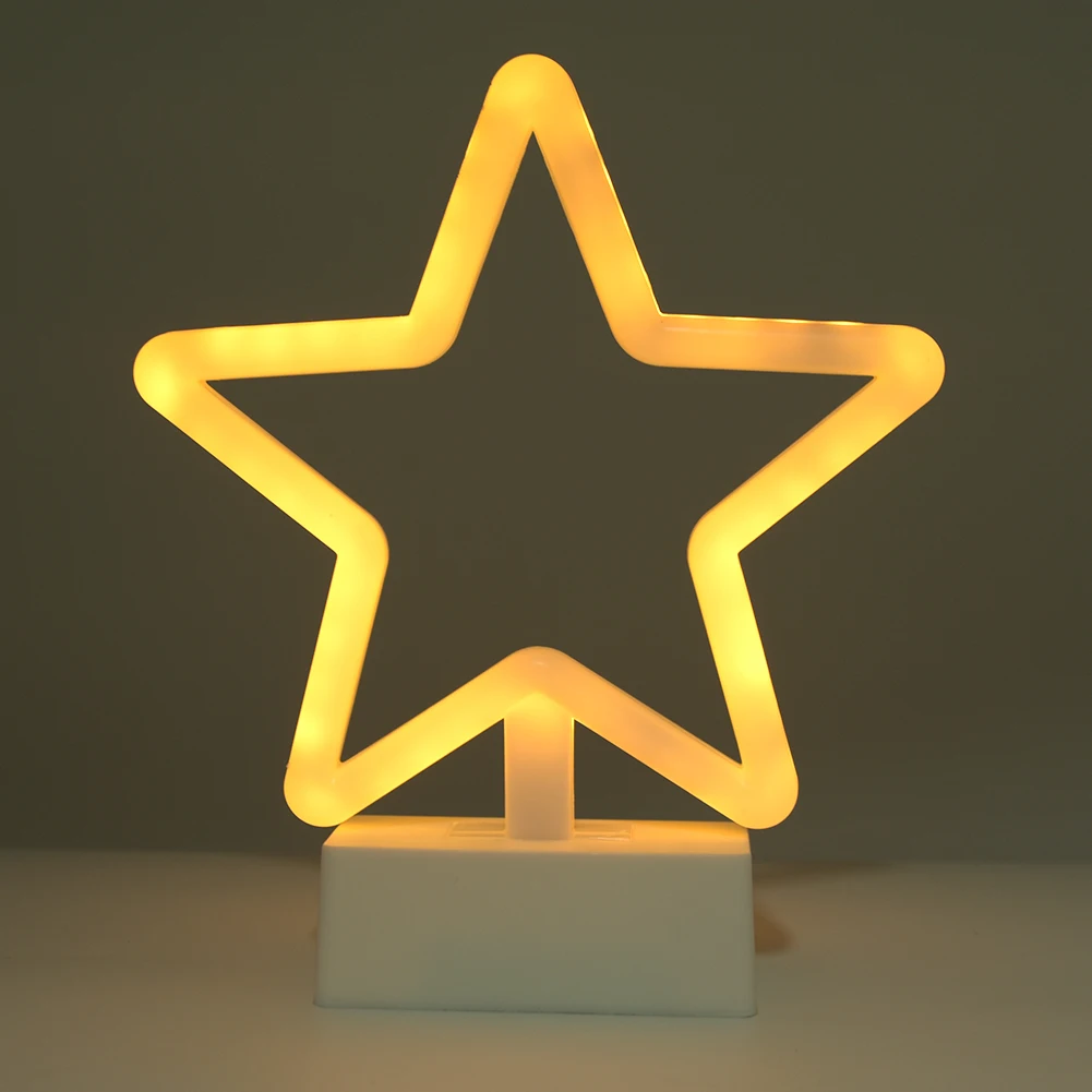 Star Shape Настенный неоновый свет светильник комната стены на день рождения светодиодный неоновый светильник Искусство настенные декоративные настольные лампы для вечерние Бар Декор витрину слова неоновые знаки - Мощность в ваттах: Star Shape