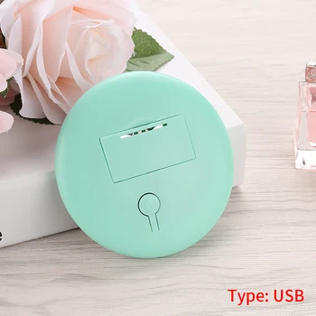 

Magnifying Colorful Mini Portable Durable LED Makeup Mirror Photography Light Compact ABS Practical Home Pocket USB Charging