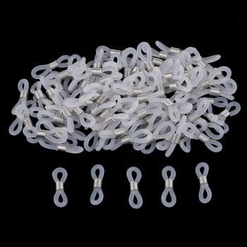 

100Pcs Eye Glasses/Spectacle Chain Strap Holder Silicone Loop End Retainer