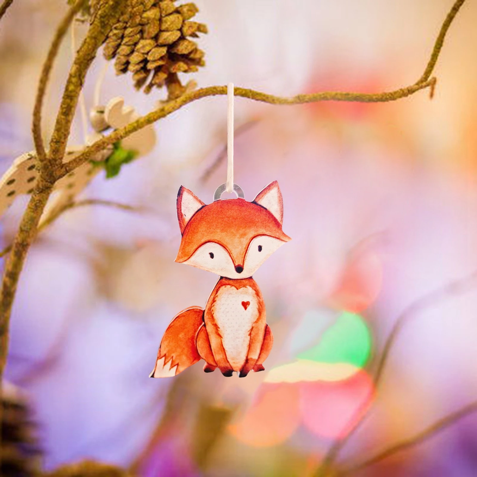 de pared con forma de Animal para habitación de niños, acrílico kawaii con temática de bosque, adorno para de bebé, decoración del hogar|Carrillones y decoraciones colgantes| - AliExpress