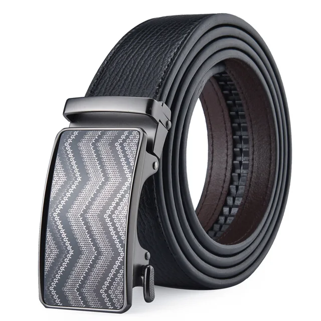 Famous Brand Designer Male Belt New Arrival Brown Black Leather Strap Men's Belts Luxury Automatic Buckle Belts For Men B700 K236S10