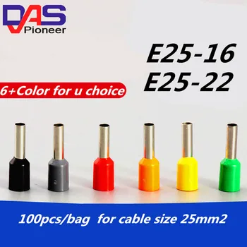 

E25-16 4AWG 25mm2 bootlace Ferrules forTubular terminal connector 100pcs