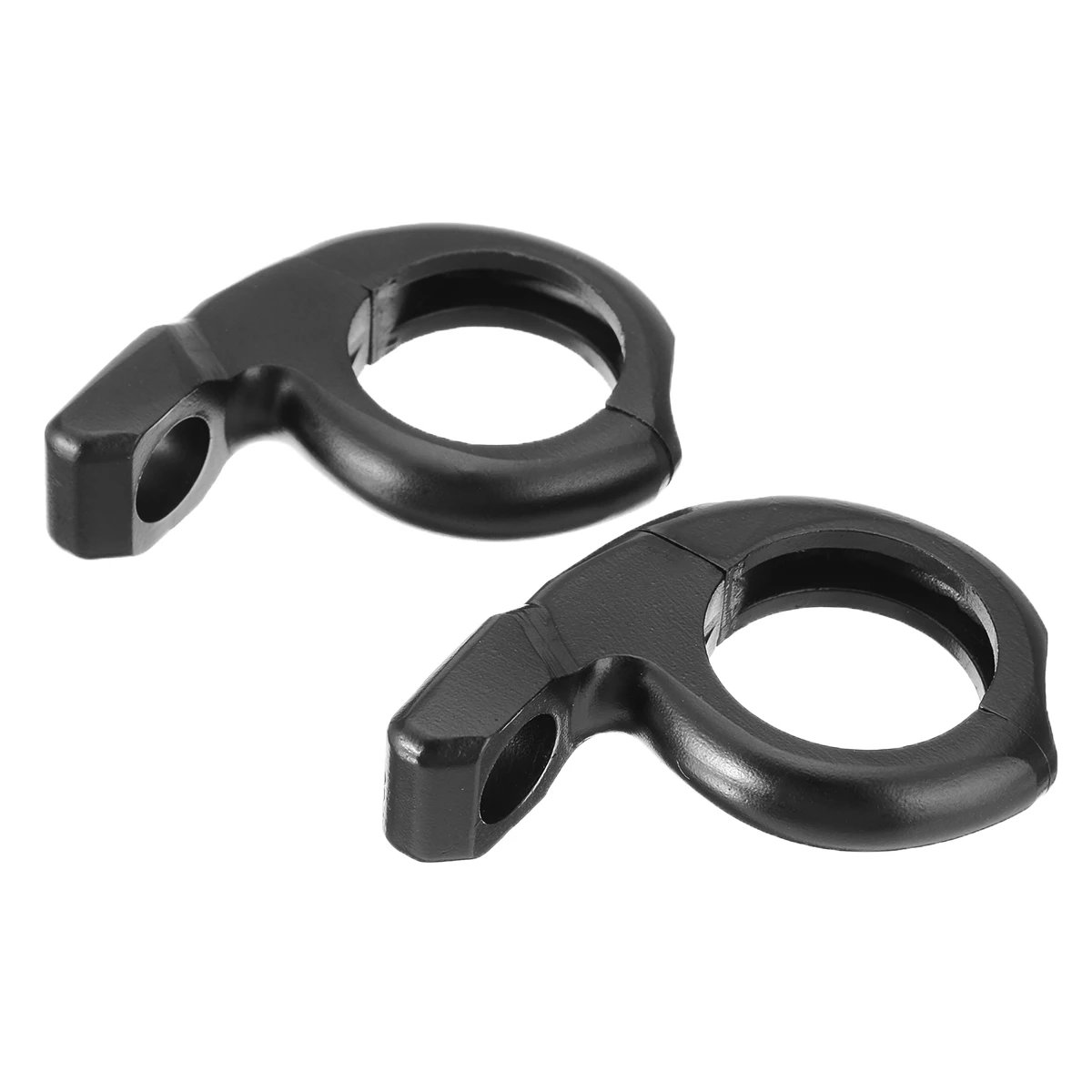 

2pcs 1" Handlebar Motorcycle Adapter Clamp Mount For Turn Light/Mirror Mounting Black Metal Support For Scooter ATV Dirt Bike