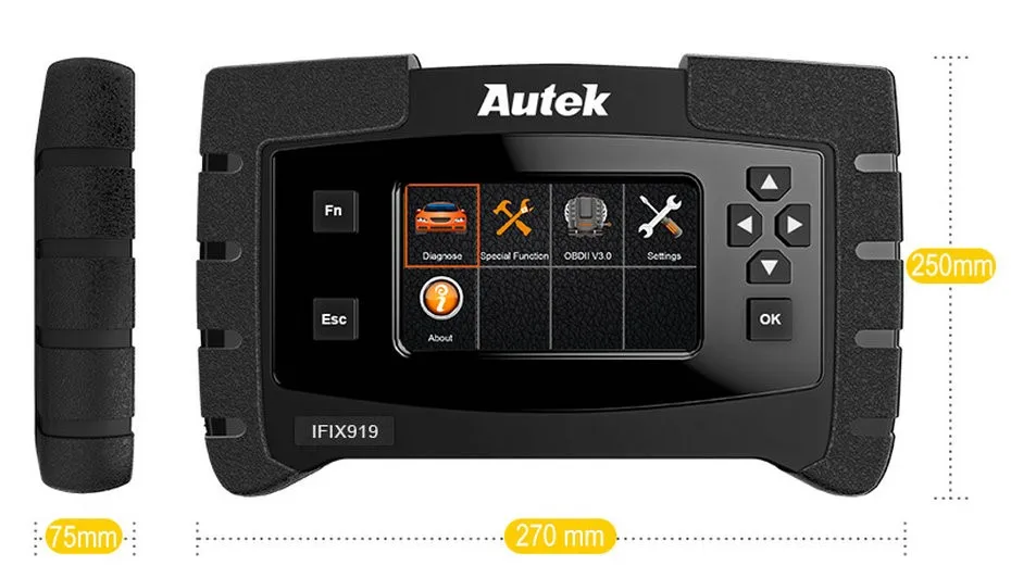 Autek IFIX919 полная система OBD2 автомобильный сканер ECU SRS SAS ABS кровотечение EPB сброс масла ODB2 OBD 2 диагностический инструмент Бесплатное обновление