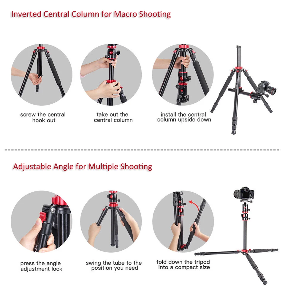 ZOMEI M8 Tripod Aluminum Professional 12 H690a4cee003840499676d91b9307e0c7k