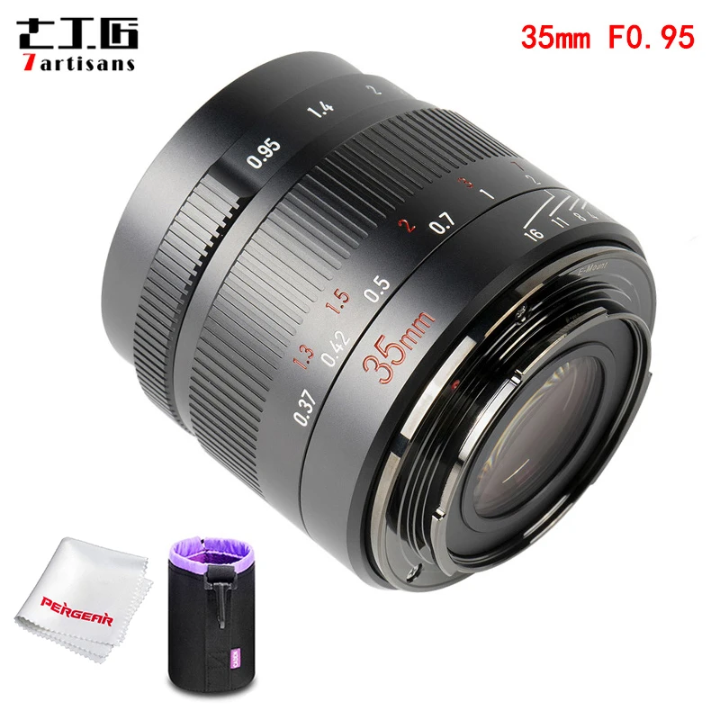 7artisans 35 мм F0.95 APS-C ручной фокусирующий объектив с фиксированным фокусным