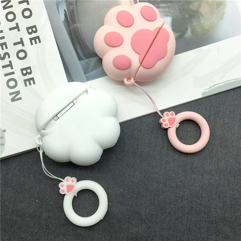 Милый чехол для наушников Airpods, чехол Bluetooth, Забавный 3D Кот, защитные колпачки на Когти для Apple Air pods 2, защитный чехол для наушников, сумка для наушников