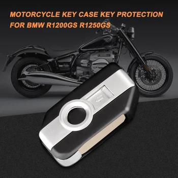

Motorcycle Remote Control Key Uncut Blade One-Click Keyless Cover Key Shell Key Protecter Replacement for BMW R1200GS R1250GS