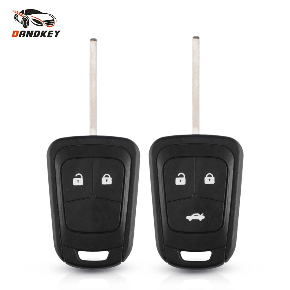 Dandkey 20pcs Car Remote Key Shell Uncut Blank Case 2/3 BT For Chevrolet AVEO Opel Camaro Cruze Equinox Impala Malibu Sonic | Автомобили и