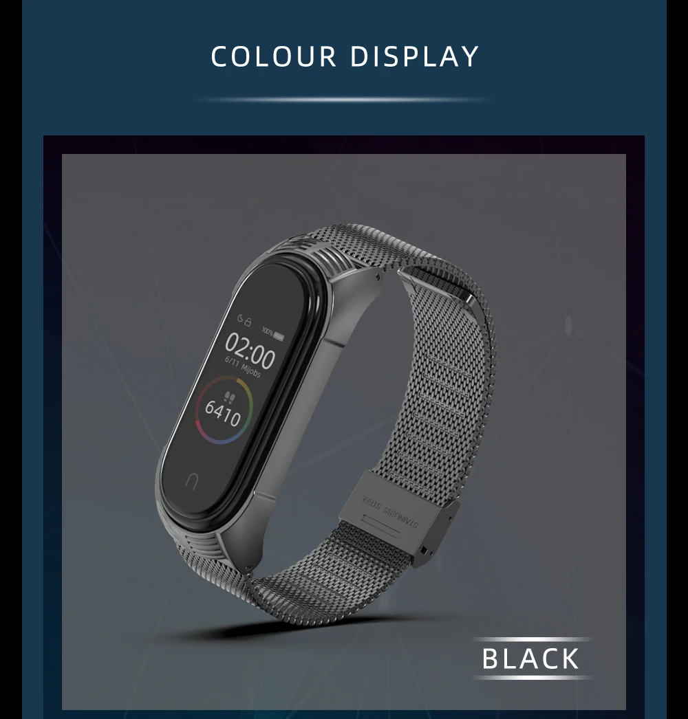 Mi jobs mi Band 4 металлический ремешок для Xiaomi mi Band 4 ремешок без винтов из нержавеющей стали для mi Band 3 ремешок mi band 4 браслеты