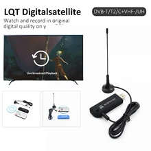 Высококачественное программное обеспечение радио USB DVB-T RTL2832U+ R820T Поддержка SDR Супер цифровой ТВ тюнер приемник+ антенна для ПК для ноутбука