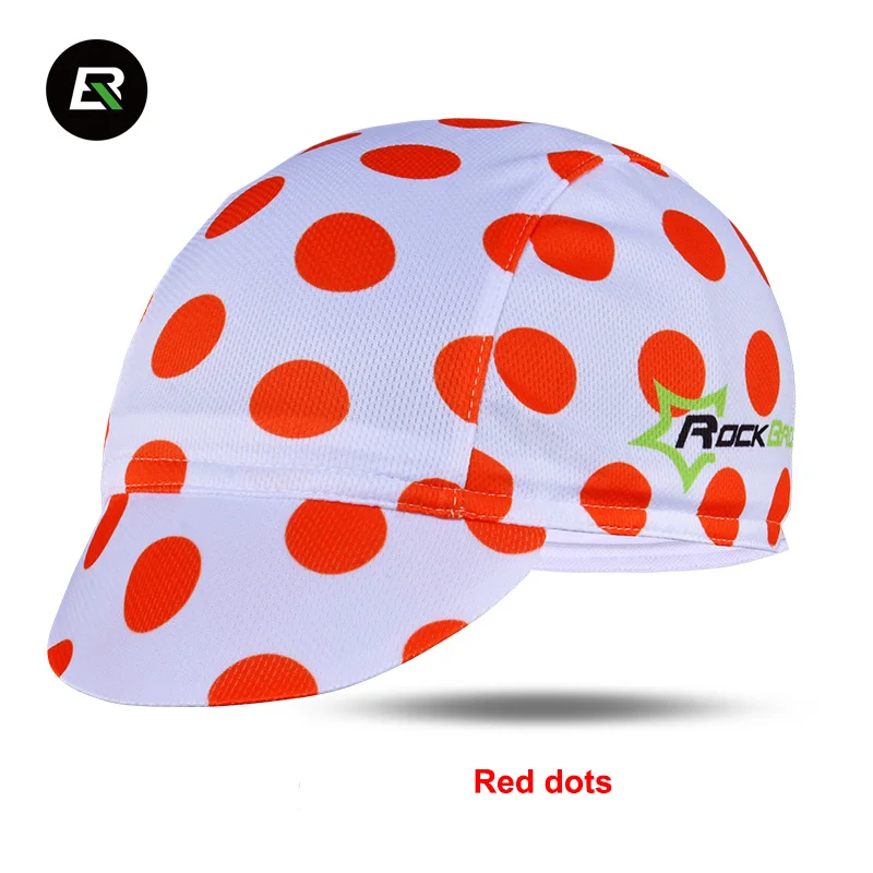 Red Dot ROCKBROS велосипедная Кепка велосипед для мужчин шлем лайнер Кепка дышащая хлопковая эластичная спортивная одежда Sweatband шлем головной убор велосипедиста - Цвет: Red Dot