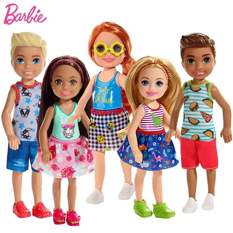 Original Barbie Dolls Club Chelsea Puppy Mini Barbie Dolls for Girls Accessories Brinquedos Baby Toys for Girls Juguetes Set