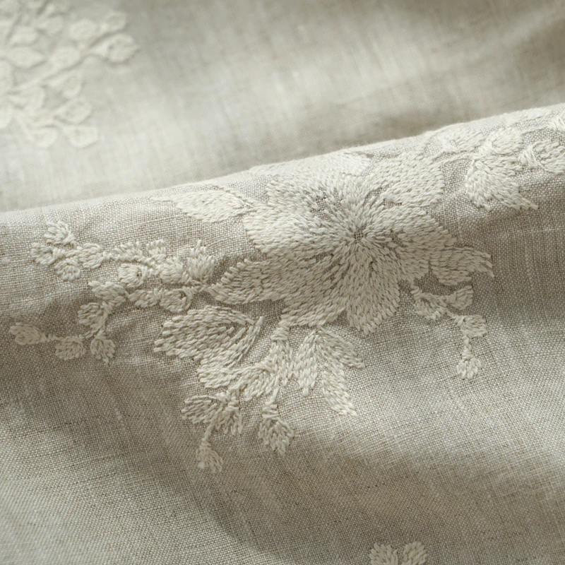 Весенне-осеннее женское универсальное ультра свободное платье размера плюс Mori для девушек в японском стиле, изысканное льняное платье-пуловер с вышивкой, 3 цвета