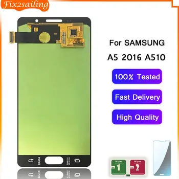 

Super AMOLED LCD For Samsung A5 2016 A510 A510F A510M A510FD A5100 A510Y LCD Display Touch Screen Digitizer Assembly Repalcement