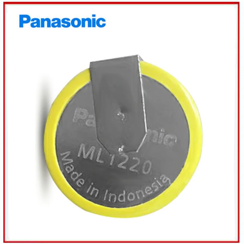 

20pcs/lot Panasonic ML1220 3V Button Batteries Cell ML1220-T6 Lithium Battery with 2 Soldering Pins T6 for laptop motherboard