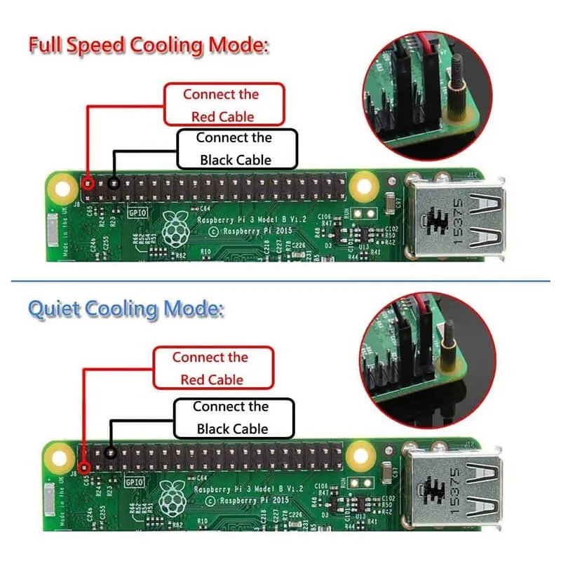 Многофункциональный защитный комплект для Raspberry Pi 3B + чехол с вентилятором