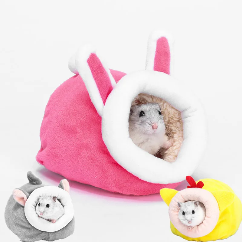 Little Pet Cute Soft Plush Nest Squirrel Hamster Cotton Bed Small Warm House Comfortable Animal Room | Дом и сад
