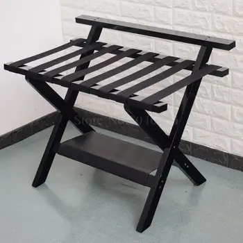 

Hotel furniture solid wood luggage rack rack folding put clothes to be sneakers storage home room bedroom