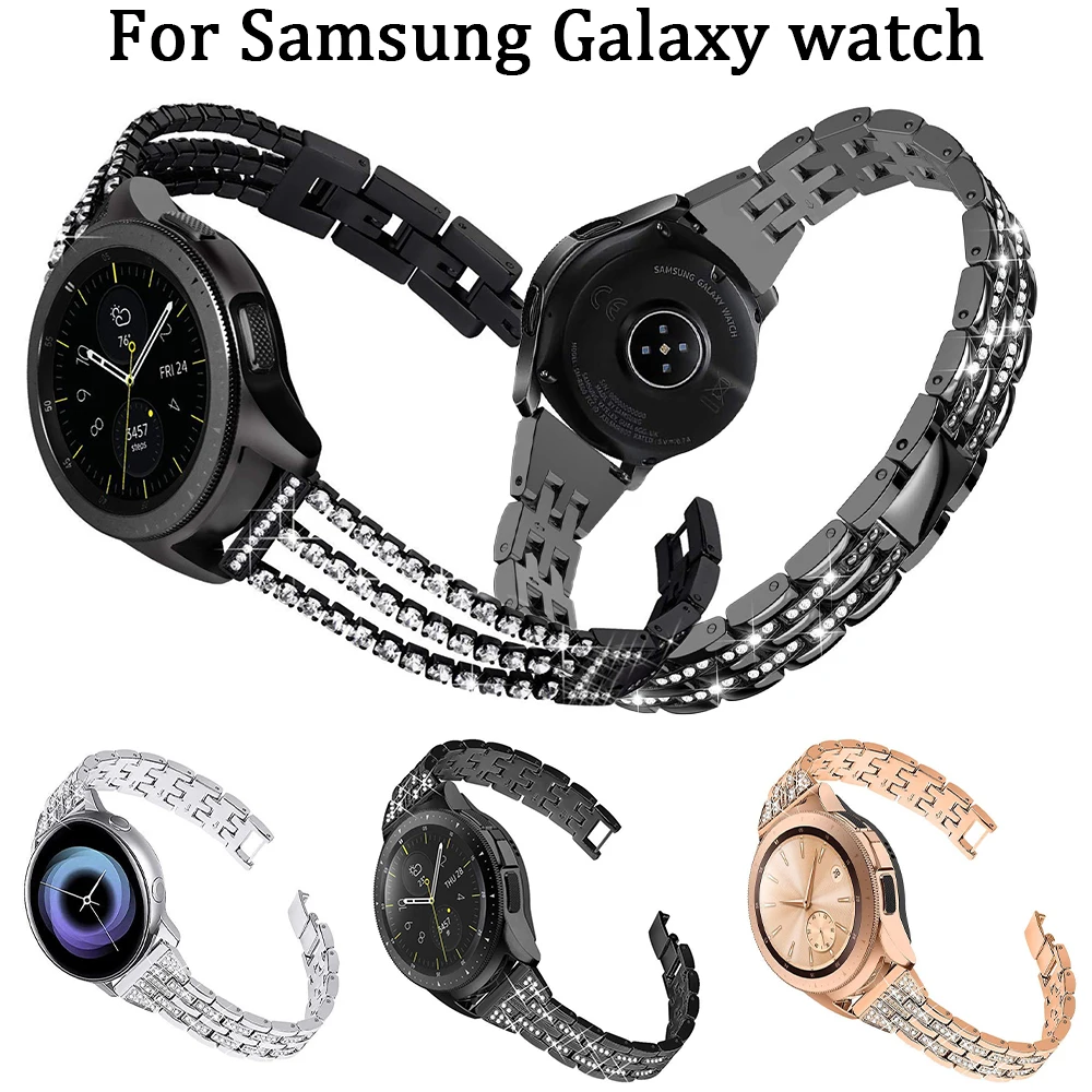 Ремешок для часов Samsung Galaxy Watch 42 мм 46 три цепи полностью сверлильный ремешок из