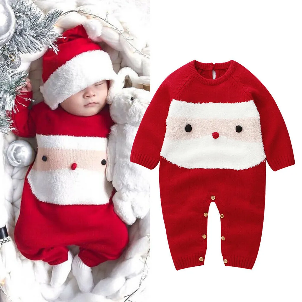 OVOV 10 Pcs Complete Santa Claus Christmas Suit Kids Costume Xmas Party Cosplay