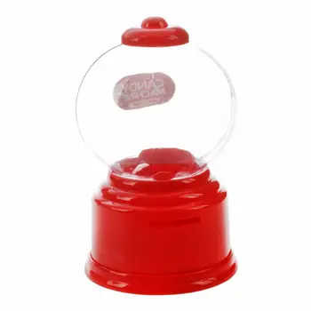 

Home plastic Candy Machine Money Bank Gift Storage Box Presents for the children&lover red