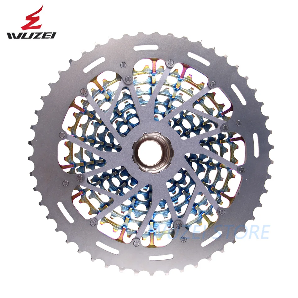 WUZEI MTB 11/12-speed 9-50T Кассетная лента конечная XD Кассетная лента Радуга 375 г кассета ультра-светильник 12S велосипед свободного хода