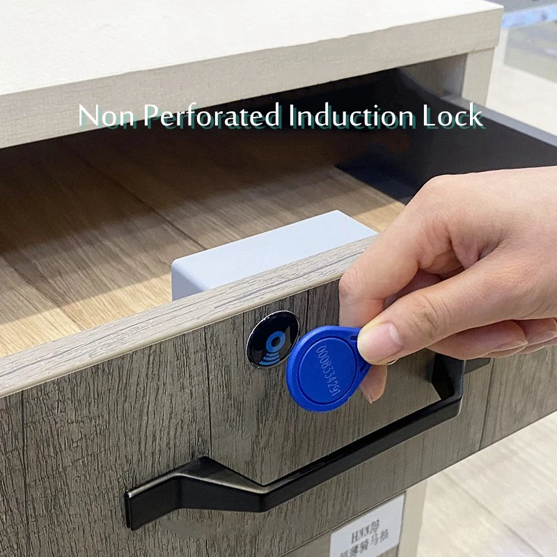 

Invisible drawer Lock Intelligent Dual Card Identification Anti Theft lock safety Alarm Drawer Protective Lock