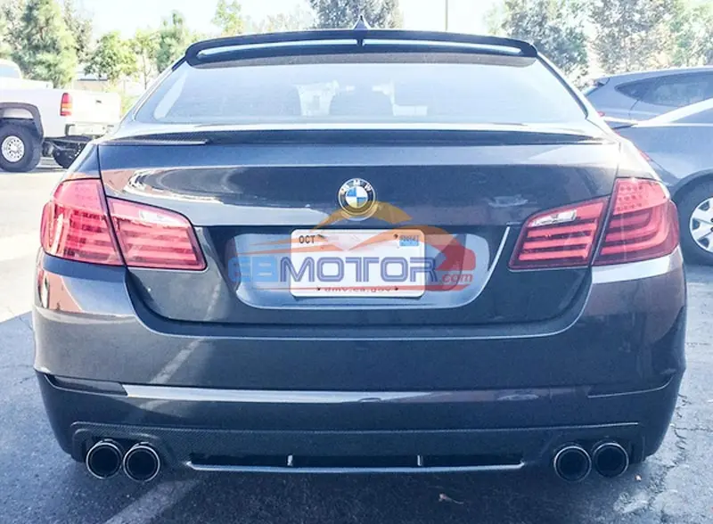 H STYLE REAL CARBON FIBER ROOF SPOILER for BMW F10 5 SERIES 2011UP