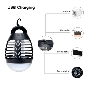 

Mosquito Killer Lamp Portable Electric LED Mosquito Insect Killer Lamp Fly Bug Repellent Anti Mosquito UV Night Light Home Light