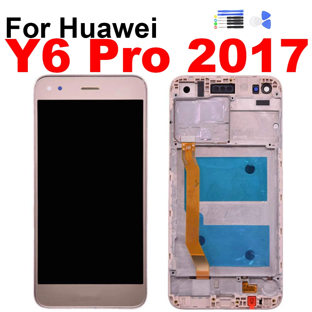 

For Huawei Y6 Pro Y6 Pro 2017 SLA-L02 SLA-L22 TL00 Display Touch Screen Digitizer LCD Assembly Screen Frame Repair Replacement