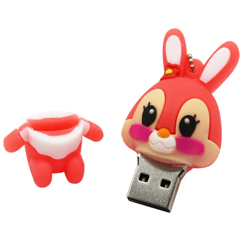 Usb флеш накопитель TEXT ME розовая карта памяти серый кролик 8 ГБ 16 ГБ|16gb pendrive|memory