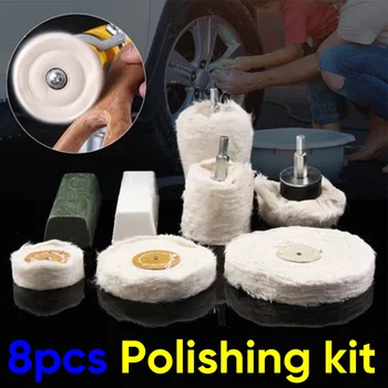 

Cloth Cotton Pad Cylinder Goblet Polishing Buffing Shank Wheel For Rotary Tool