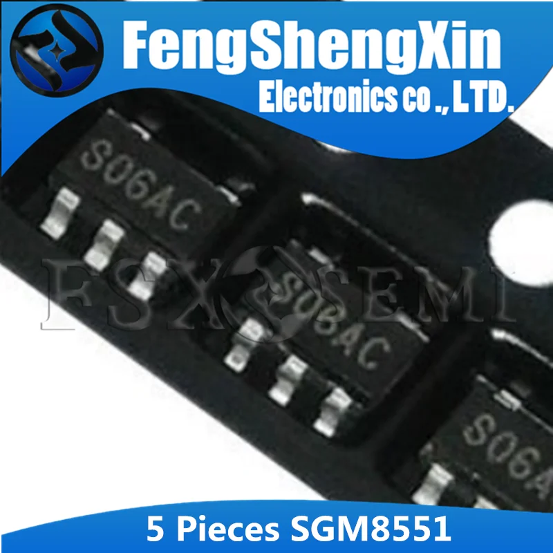 5 шт. SGM8551 SOT23-5 S06AC SGM8551XN5G/TR SOT-23 SGM8551XN5G SOT прецизионный операционный усилитель IC |
