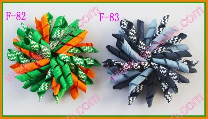 500 шт 4,5 ''шеврон волосы банты девушки банты из бутика фанки слоистых Hairbows бутик фанки лук