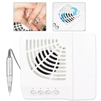

Nail Art 2-in-1 35000 RPM Electric Nail Drill Machine Nail Art Dust Suction Collector 100-240V Nails Accessoires
