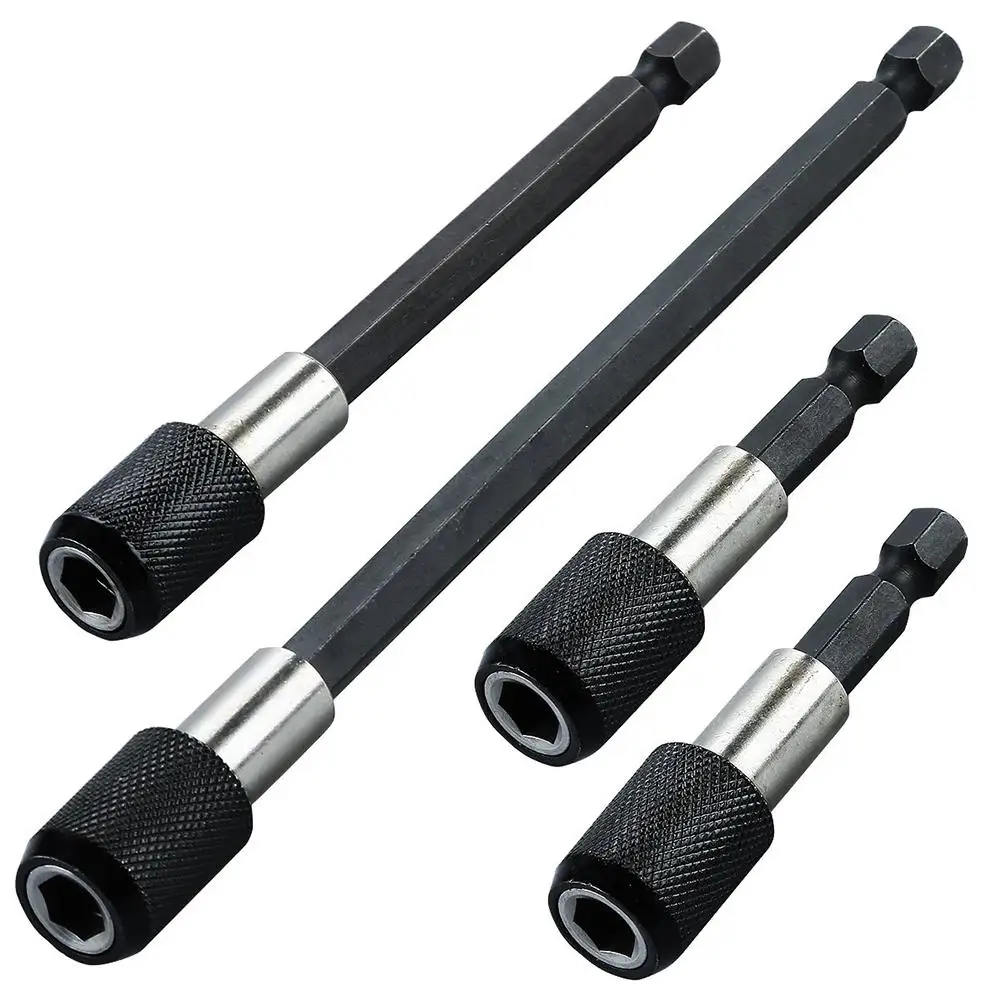 

4Pcs 60/100/150mm Bit Holder Quick Release Hex Shank Electric Dill Screwdriver Bit Holder Retaining Mechanism drill accessories