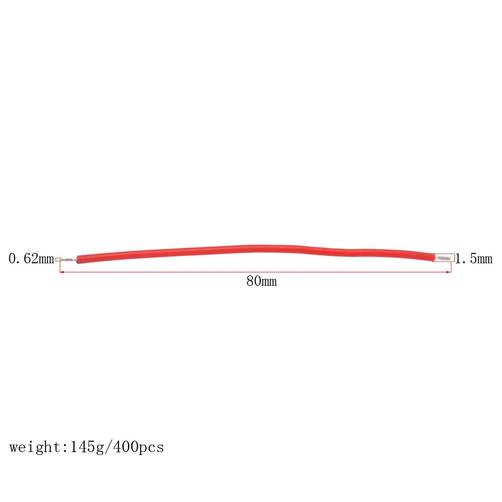 100 Pack 22AWG Copper Tinner Guitar Wire for Electric Guitar Amplifier Parts Accessories