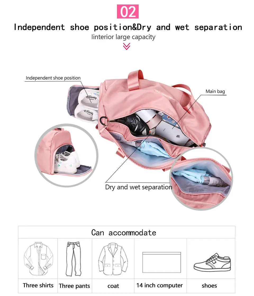 AoLuHeng Hoge Capaciteit Sporttas Schoenen Elkaar водонепроницаемая Спортивная одежда для фитнеса, тренировки йоги, Bolsa Sac De Sport
