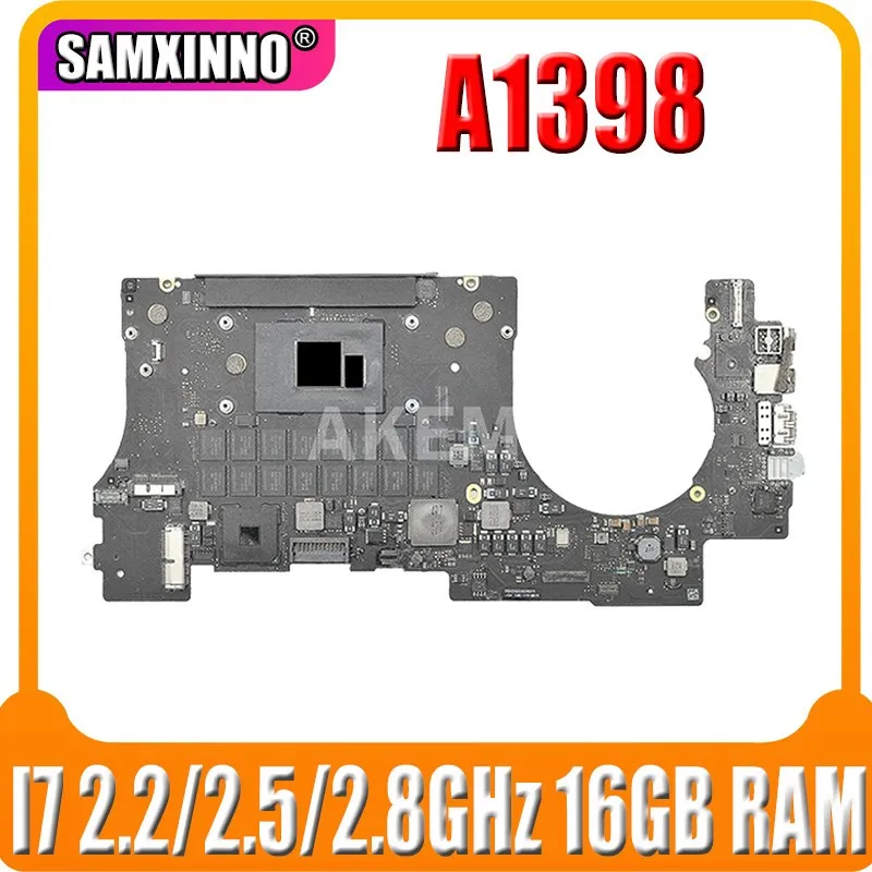 661-02524 ДЛЯ MacBook Retina Pro 15 &quotA1398 Logic Board I7 2.2GHz / 2.5GHz 2.8GHz 16GB RAM 820-00138-A материнская плата
