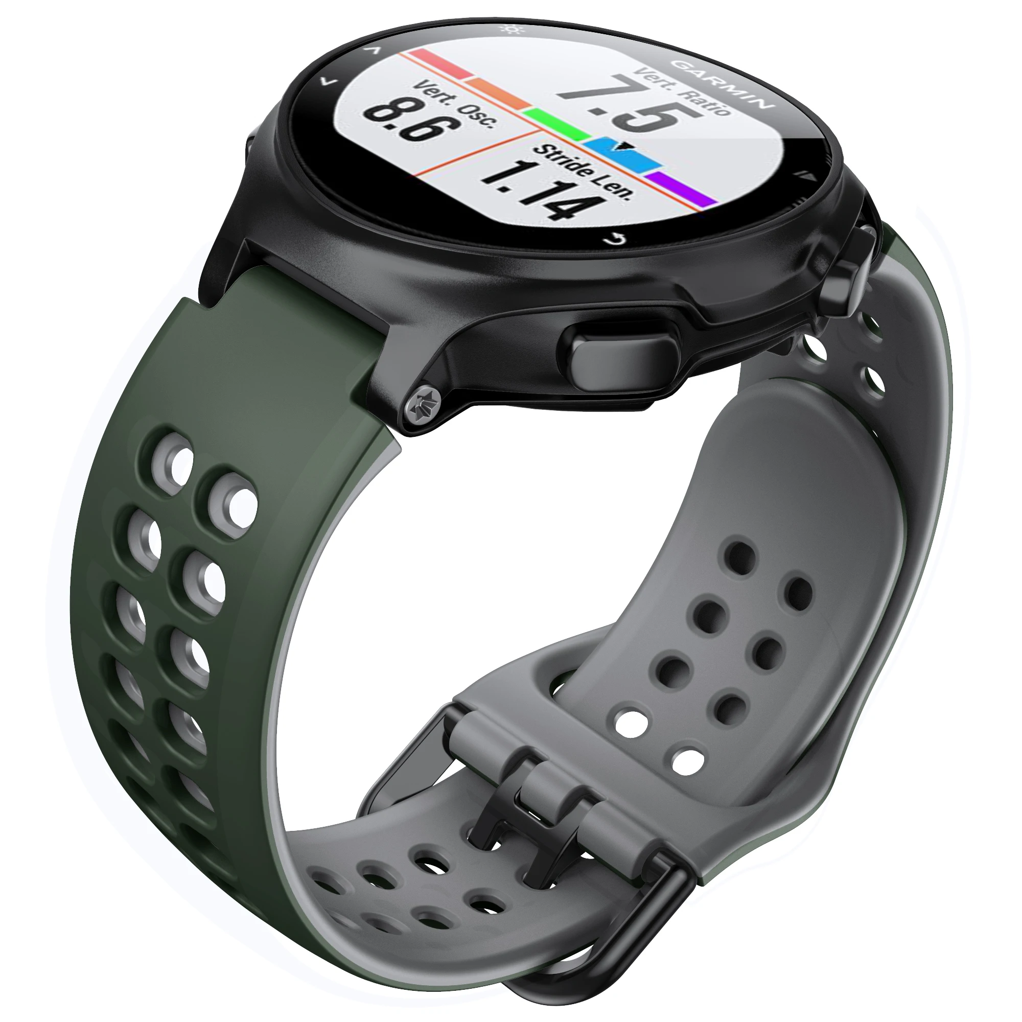 ANBEST Soft Slicone for Garmin Forerunner 230/235/620/630/735XT Two-color Recepalcement Smartwatch Accessories  for Man Woman