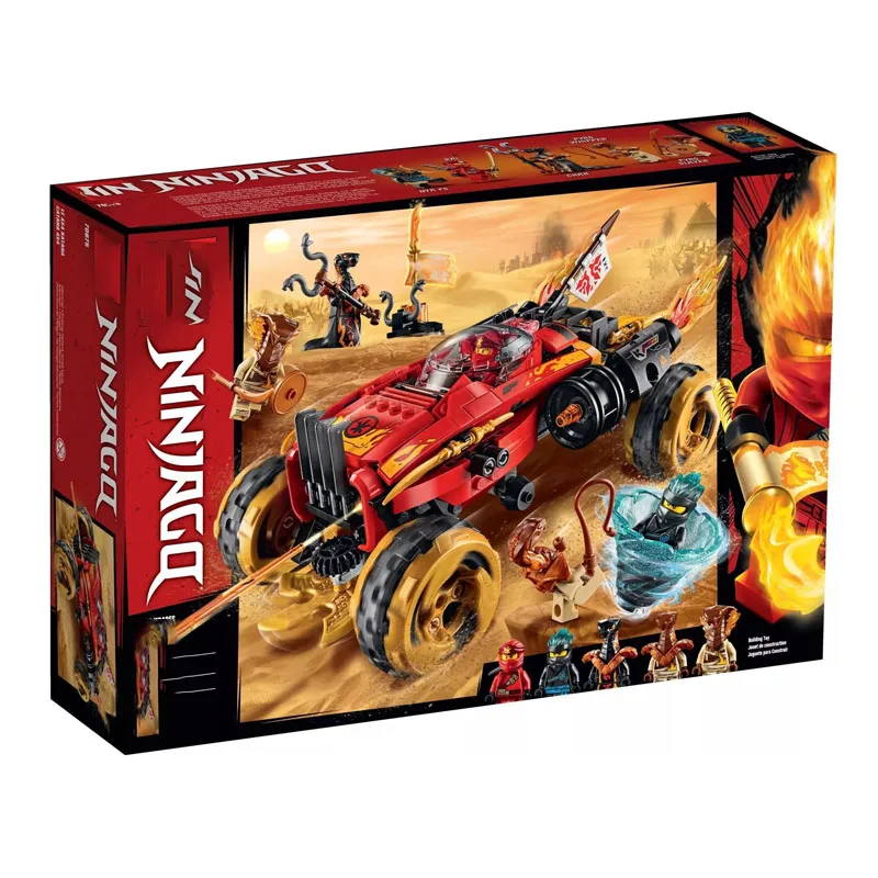 Ceny W magazynie nowa seria Ninja cegły Fire Fang kompatybilny Legoingly Ninjago 70674 70671 70672 klocki dla dzieci prezent