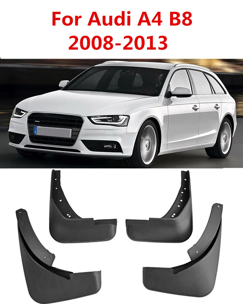 Audi A4 B8 2008-2013 Автомобильный брызговик s для Audi A4 B6 B7 B8 B9 2002- брызговики брызговик крыло брызговиков - Цвет: Audi A4 B8 2008-2013